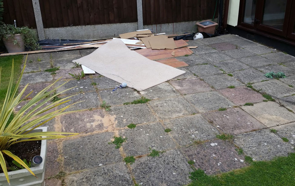 Removing Black Spots from Patios Before
