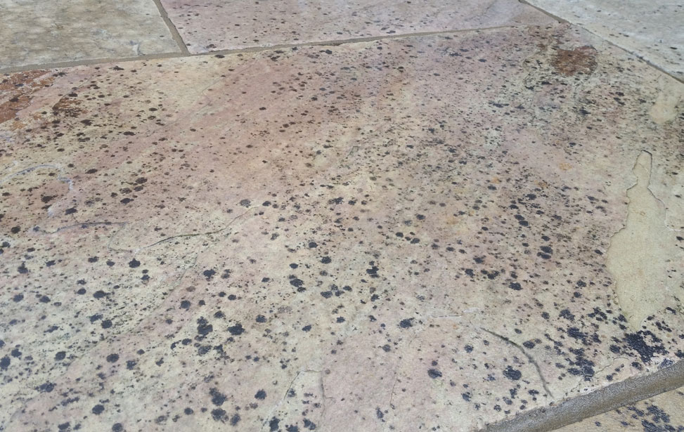 Removing Black Spots from Patios