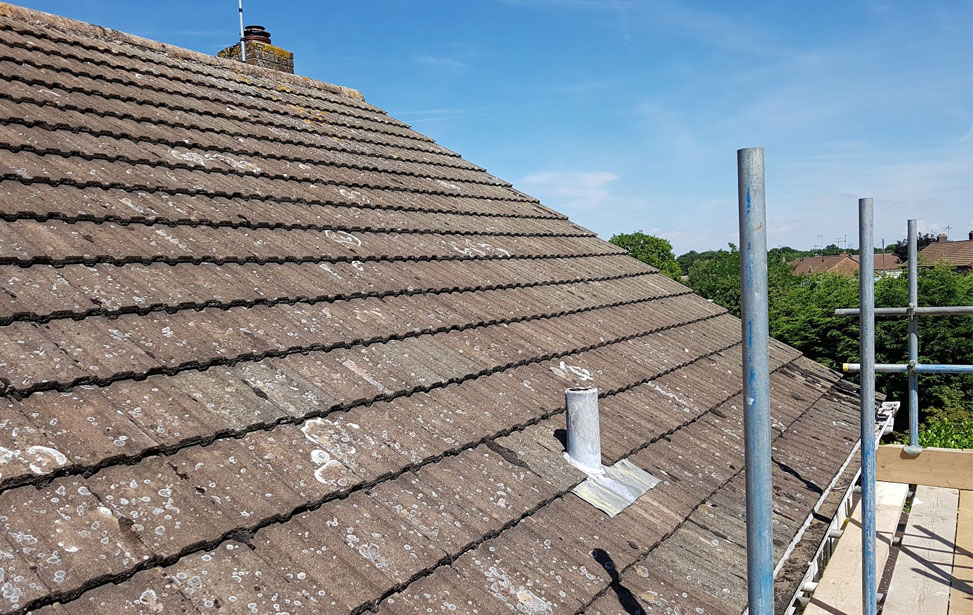 Before Roof Clean