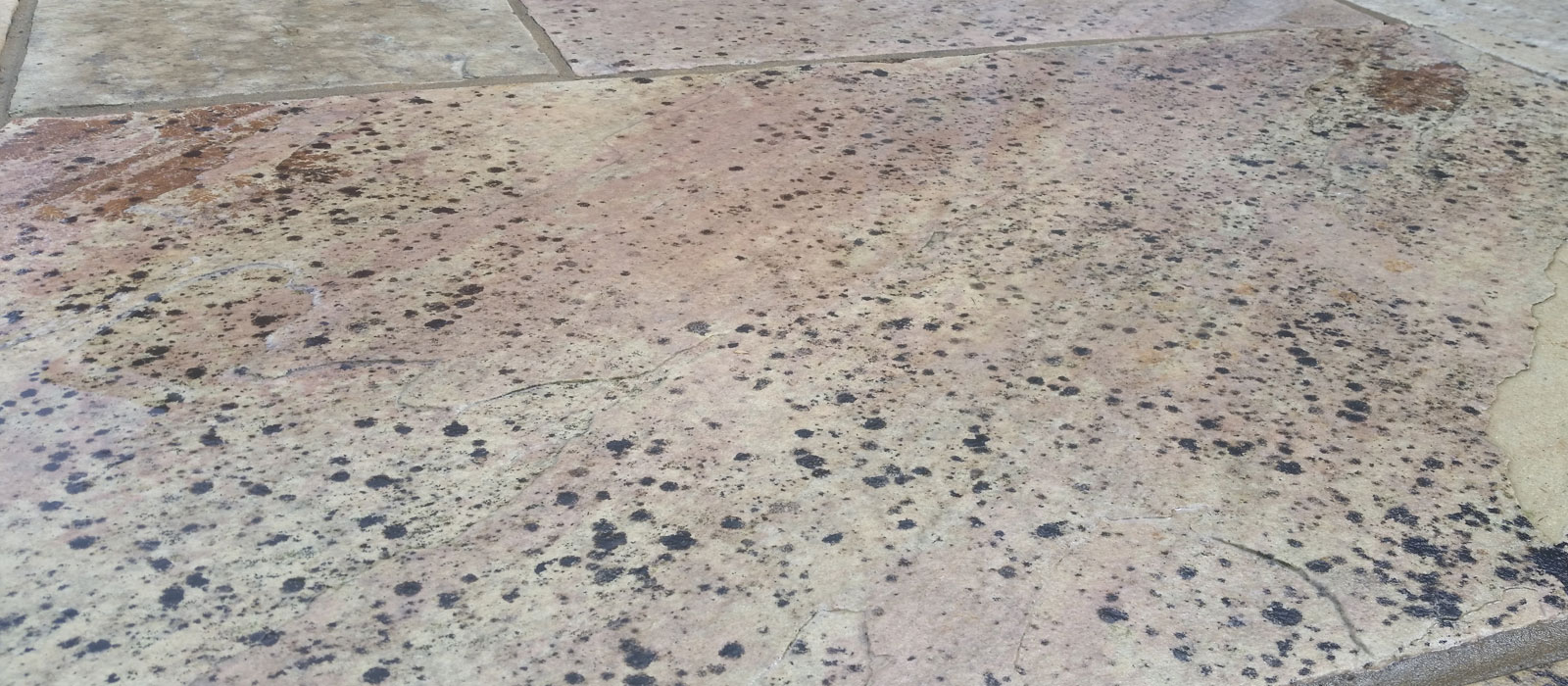 Removing Black Spots from Patios