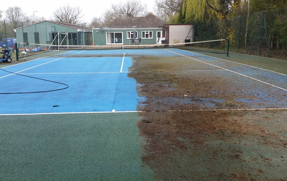Tarmac Tennis Court Cleaning Essex