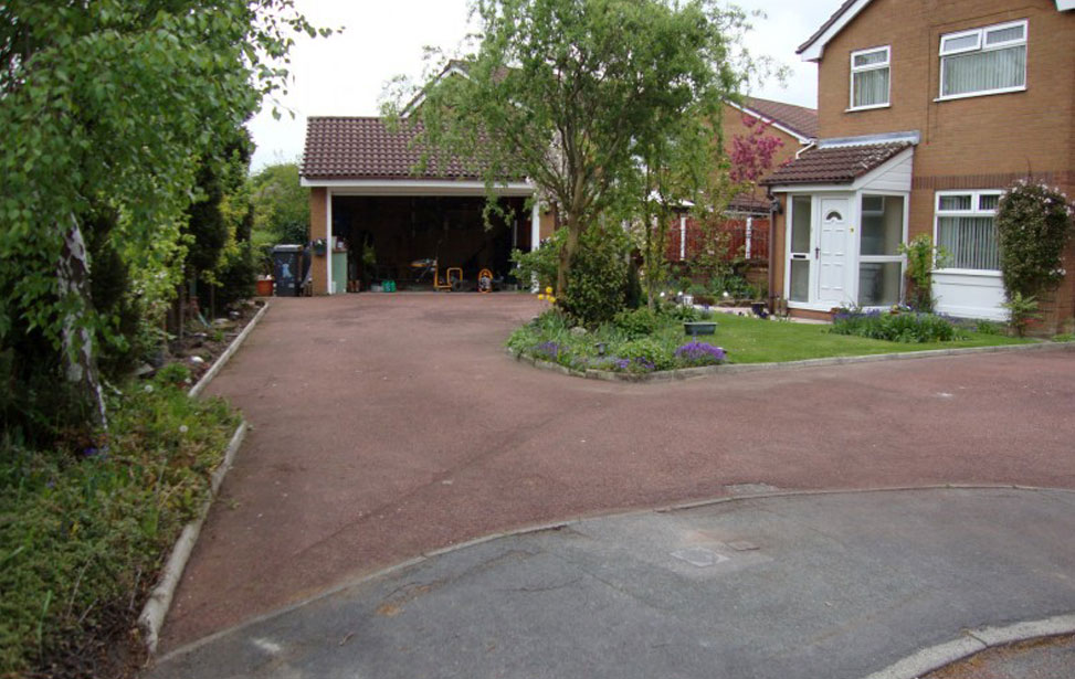 Red Tarmac Clean & Seal Before