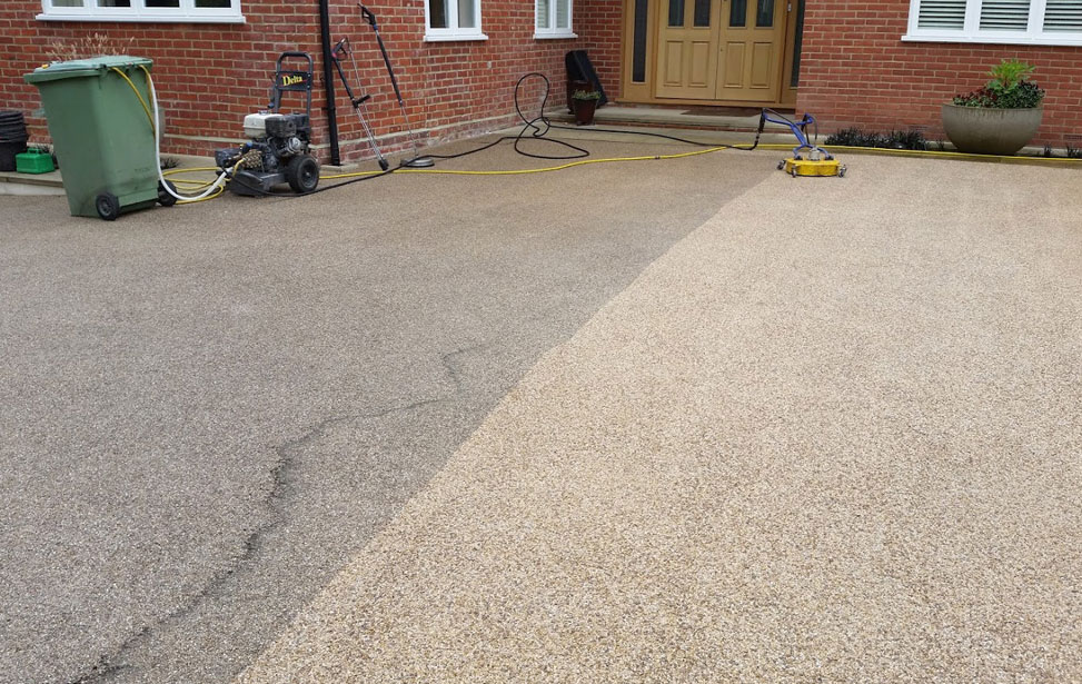 Resin Drive Cleaning Mid Way Point