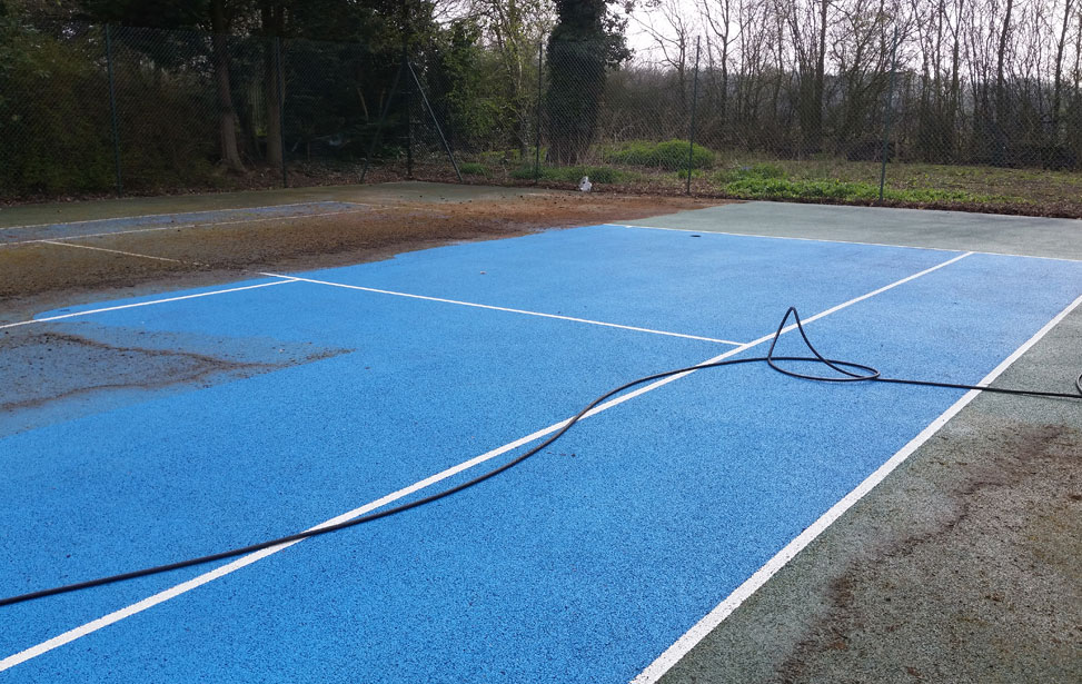 Tennis Court Cleaning